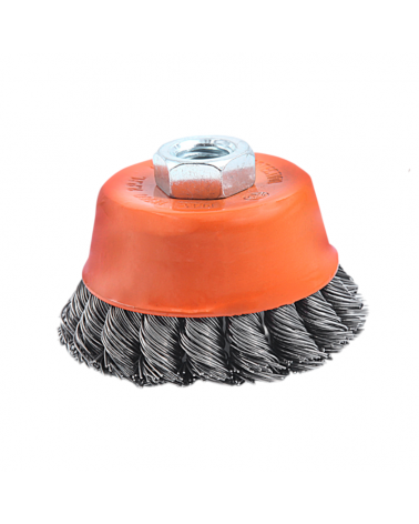 Συρματόβουρτσα καμπάνα στριφτή για γωνιακό τροχό - 3"/75mm - Finder