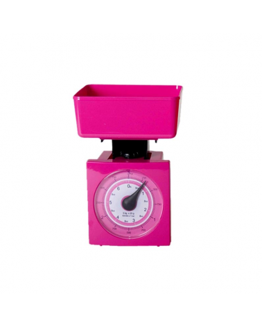Αναλογική ζυγαριά κουζίνας με κάδο - KS-015 - 112425 - Pink