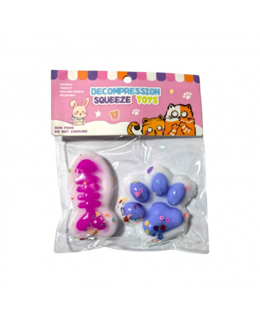 Πατούσα Antistress Squishy - Σετ 16pcs - GA524-12