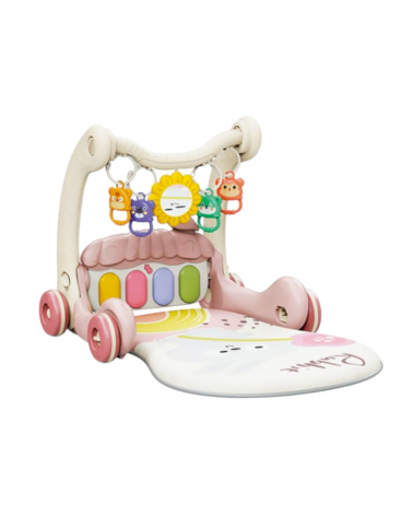 Βρεφικό γυμναστήριο & στράτα - 2in1 - 368-45B - 215344 - Pink