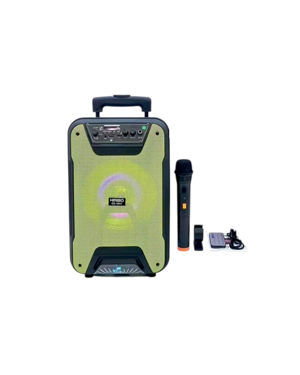 Φορητό ηχείο subwoofer με μικρόφωνο Karaoke - QS-5807 - 813072 - Green