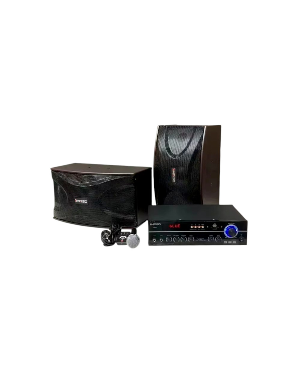 Σετ ηχεία subwoofer με ενισχυτή & μικρόφωνο Karaoke - QS-A8