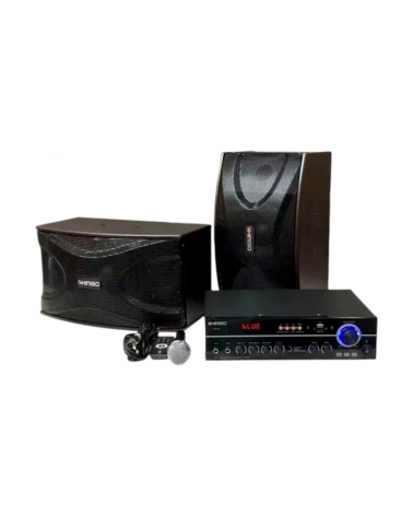 Σετ ηχεία subwoofer με ενισχυτή & μικρόφωνο Karaoke - QS-A8