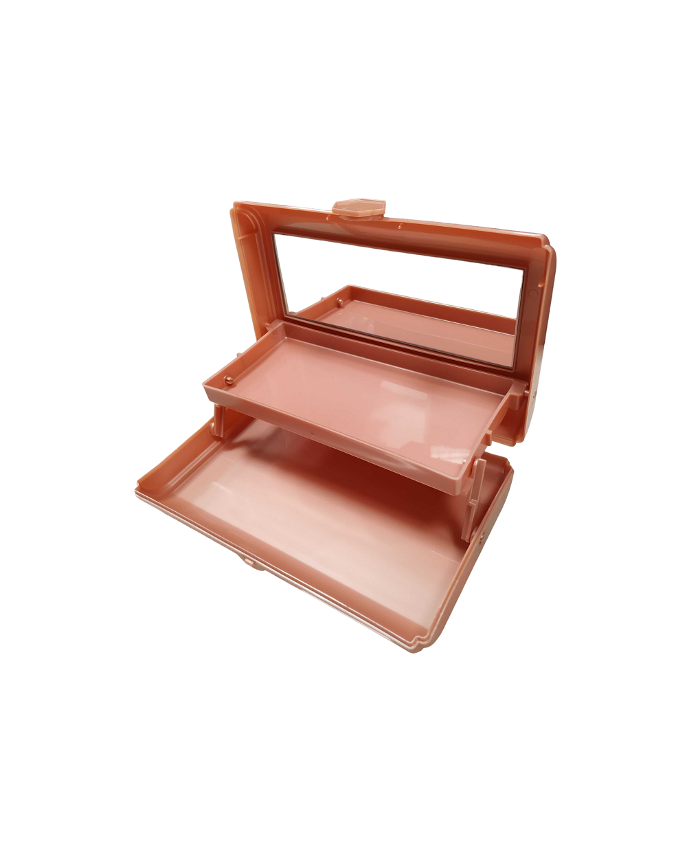 Κουτί οργάνωσης μακιγιάζ με καθρέπτη - 575 - 121064 - Beige