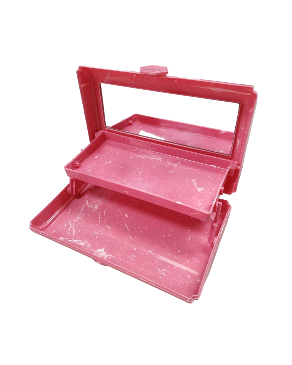 Κουτί οργάνωσης μακιγιάζ με καθρέπτη - 575 - 121064 - Fuchsia