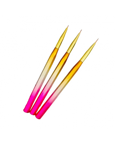 Σετ πινέλα μανικιούρ Nail Art - B101 - 3pcs