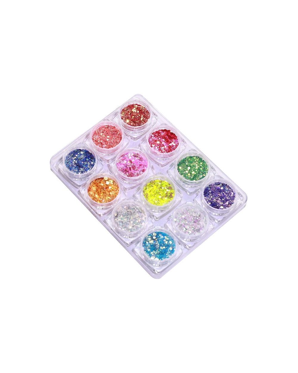 Σετ Glitter νυχιών Nail Art - Παλέτα - Glitter DW - 12pcs