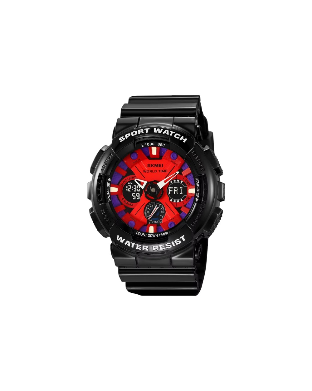 Ψηφιακό/αναλογικό ρολόι χειρός - Skmei - 2118 - Black/Red