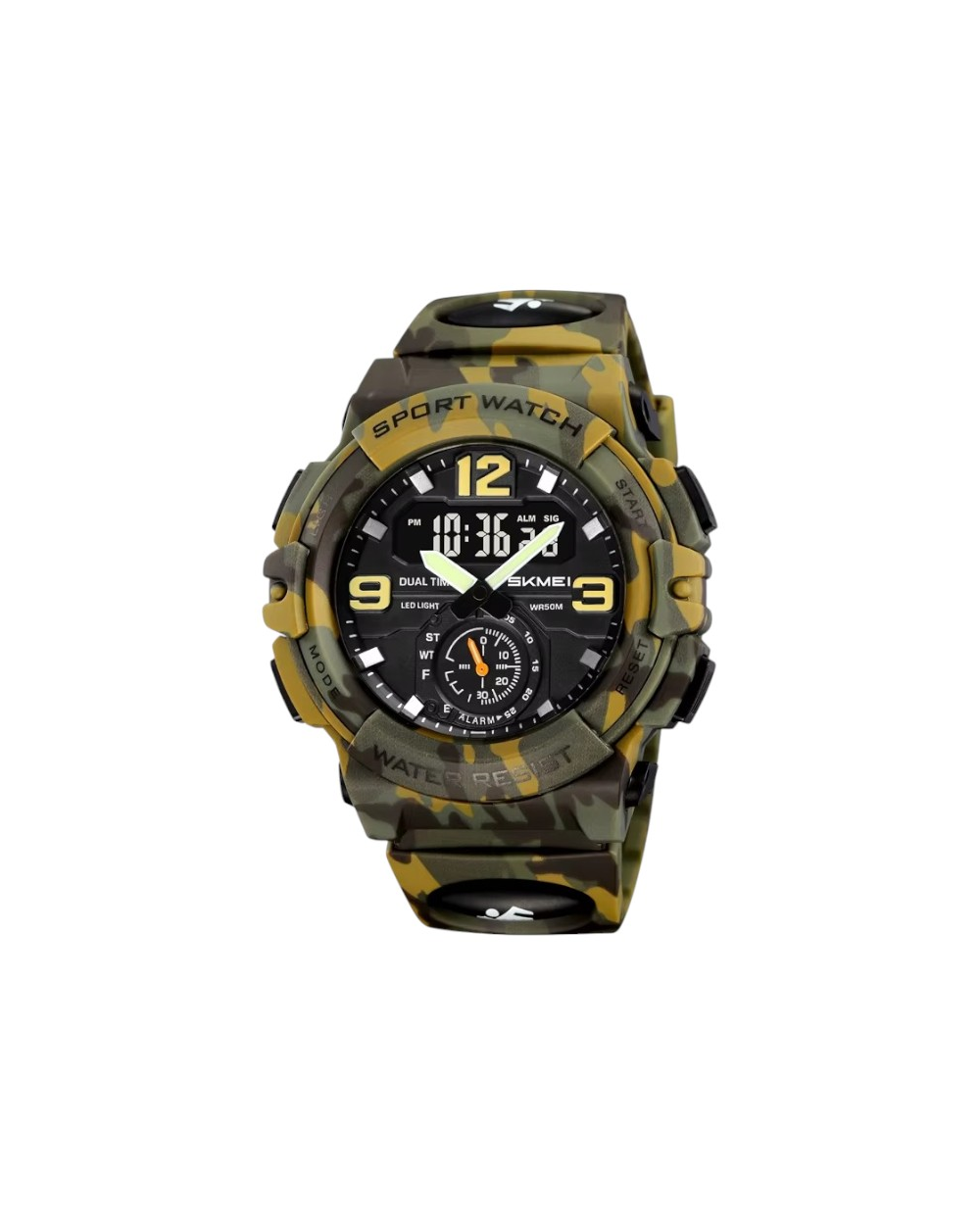 Ψηφιακό/αναλογικό ρολόι χειρός - Skmei - 2341 - Army Green