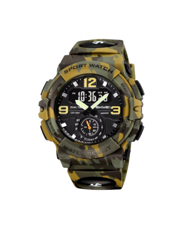 Ψηφιακό/αναλογικό ρολόι χειρός - Skmei - 2341 - Army Green