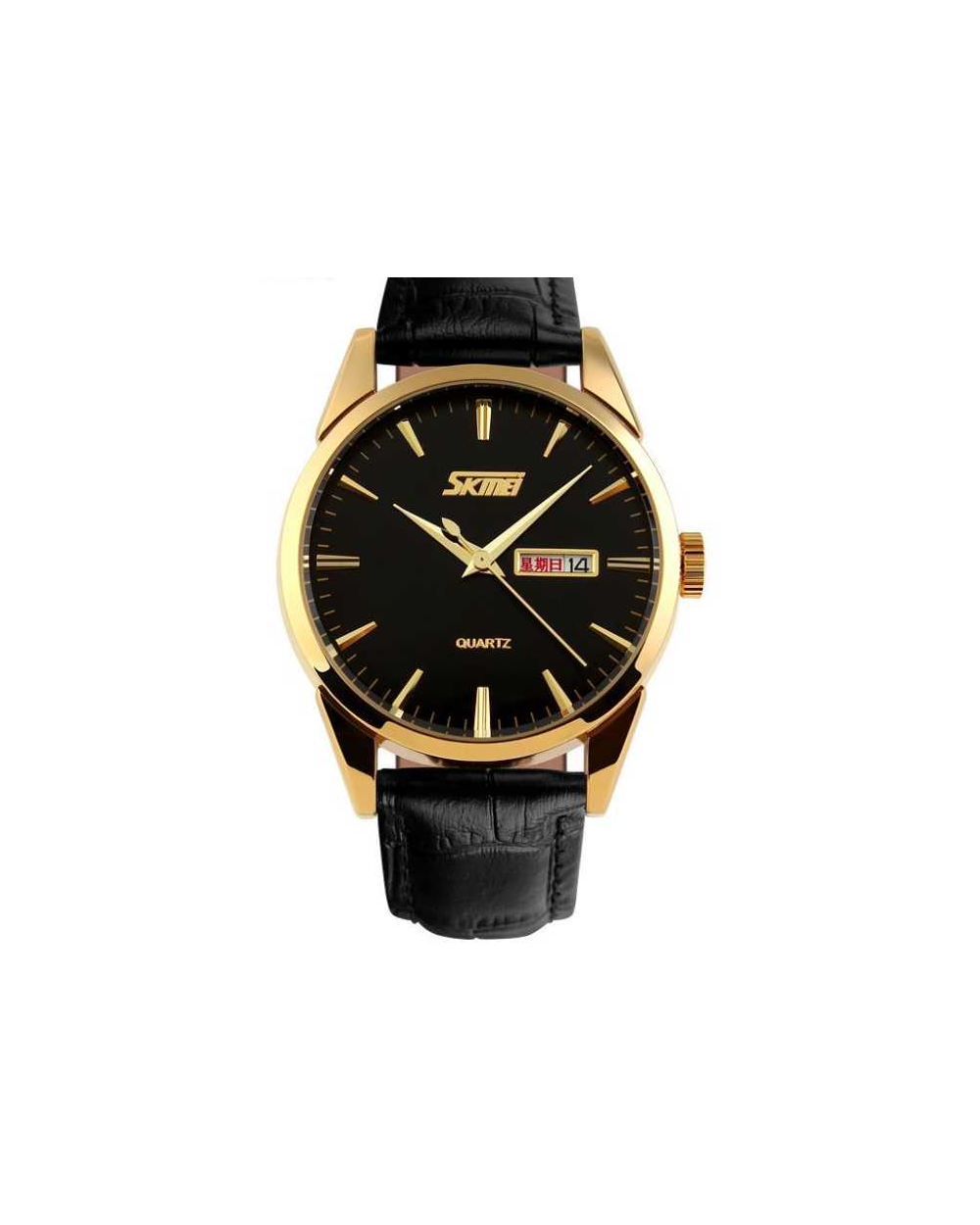 Αναλογικό ρολόι χειρός – Skmei - 9073 - Black/Gold