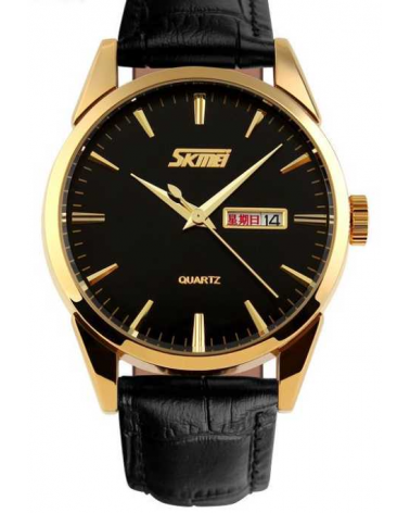 Αναλογικό ρολόι χειρός – Skmei - 9073 - Black/Gold