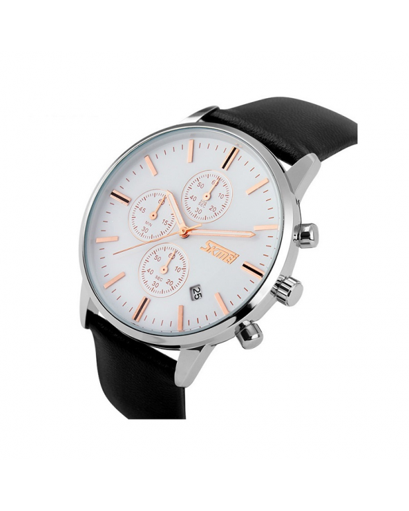 Αναλογικό ρολόι χειρός – Skmei - 9103 - Black/White