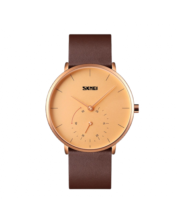 Αναλογικό ρολόι χειρός – Skmei - 9213 - Brown/Gold