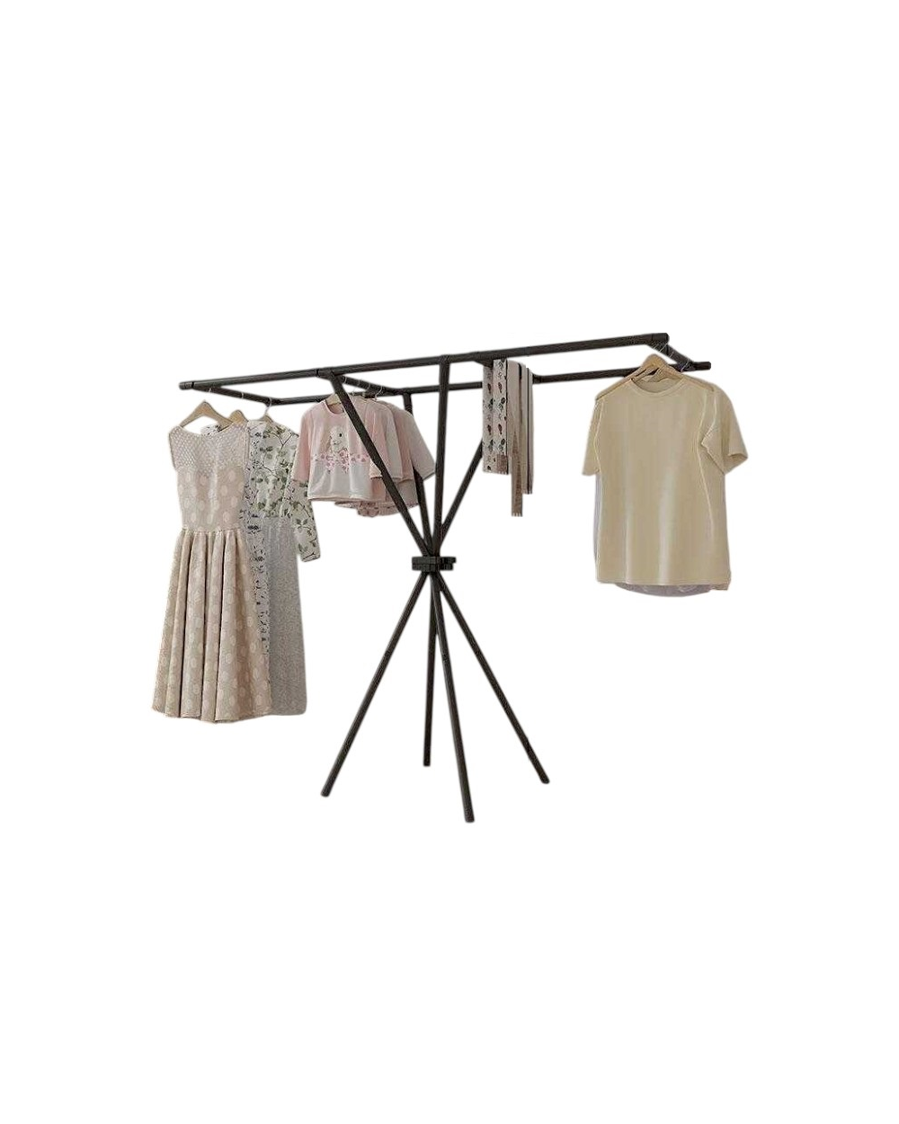 Κρεμάστρα δαπέδου & απλώστρα ρούχων - YH9912B  - 114302 - Black