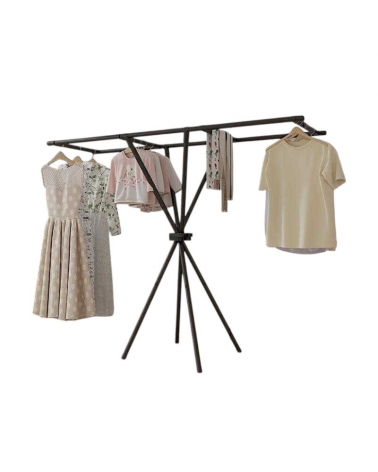 Κρεμάστρα δαπέδου & απλώστρα ρούχων - YH9912B  - 114302 - Black