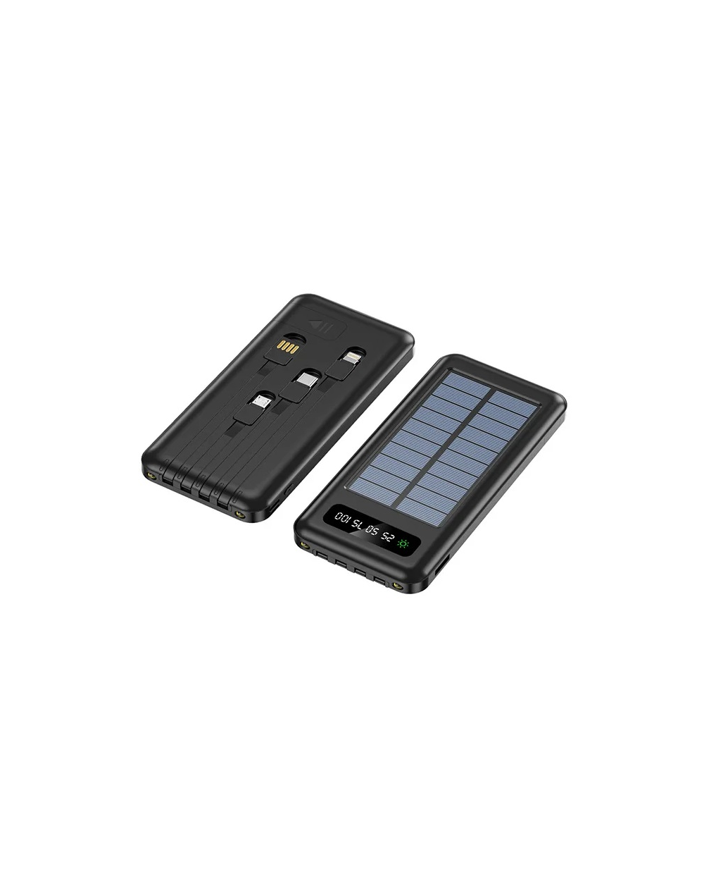 Powerbank με ηλιακό πάνελ - 4in1 - 10.000mah - YM519 - 810392 - Black
