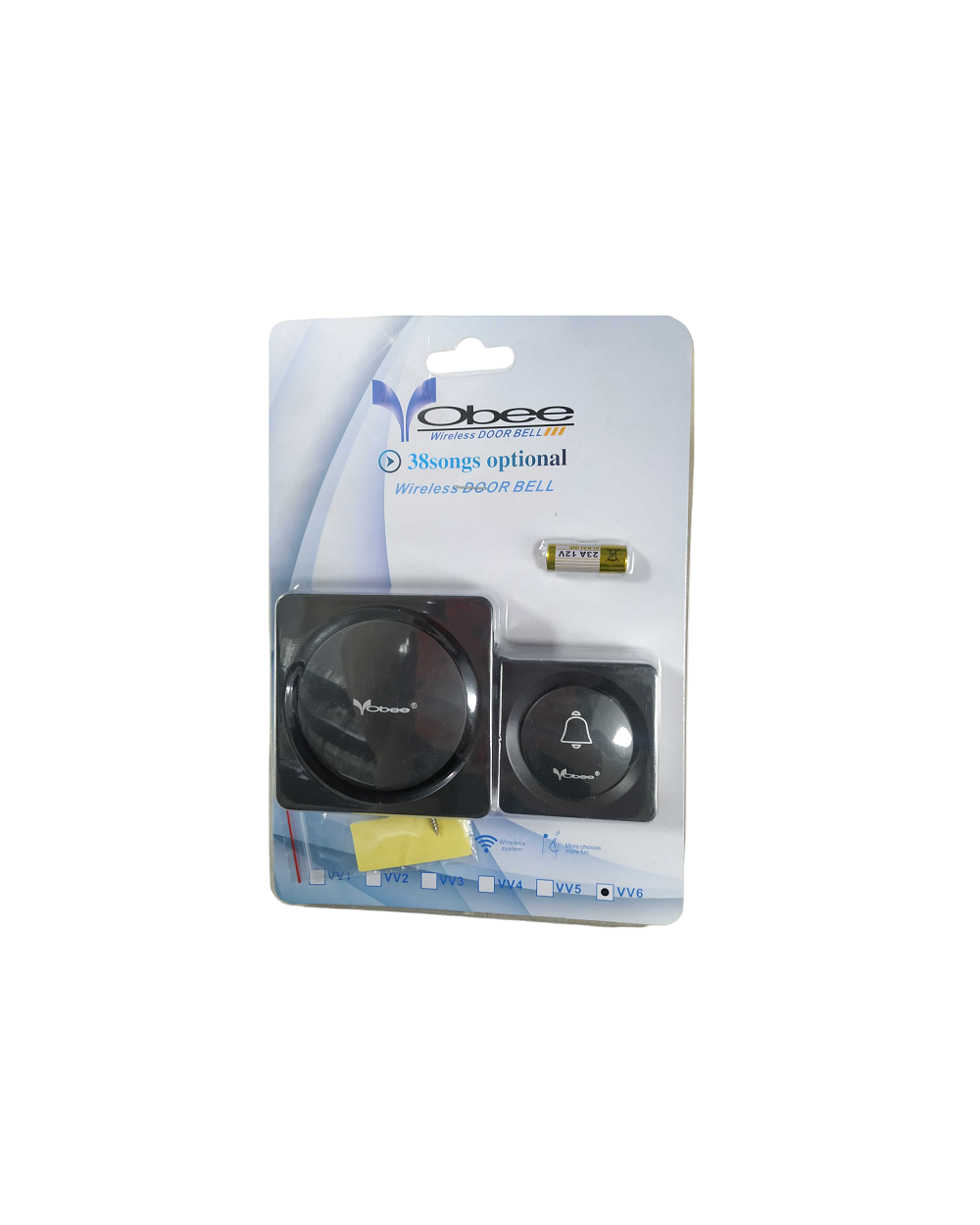 Ασύρματο κουδούνι πόρτας - VV6 - 113569 - Black