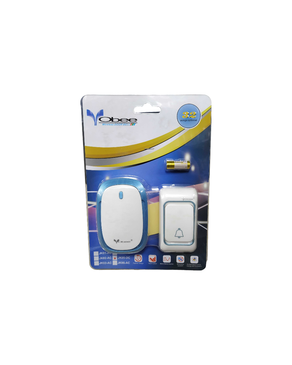 Ασύρματο κουδούνι πόρτας - JK05 - 113651 - White