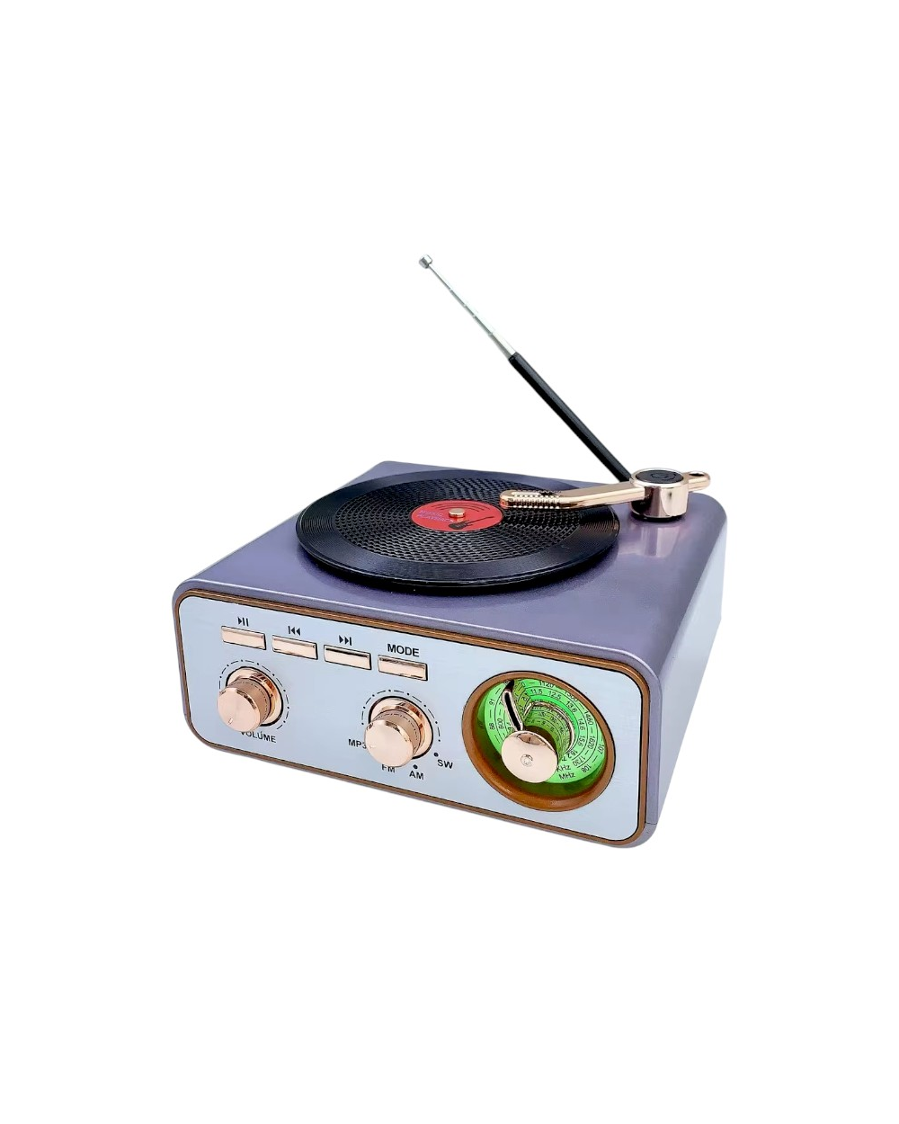 Επαναφορτιζόμενο ραδιόφωνο Retro - M1217BT - 112172 - Purple