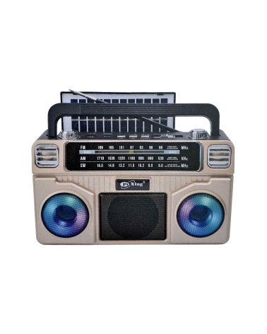 Επαναφορτιζόμενο ραδιόφωνο με ηλιακό πάνελ - PX-730BTS - 457309 - Gold