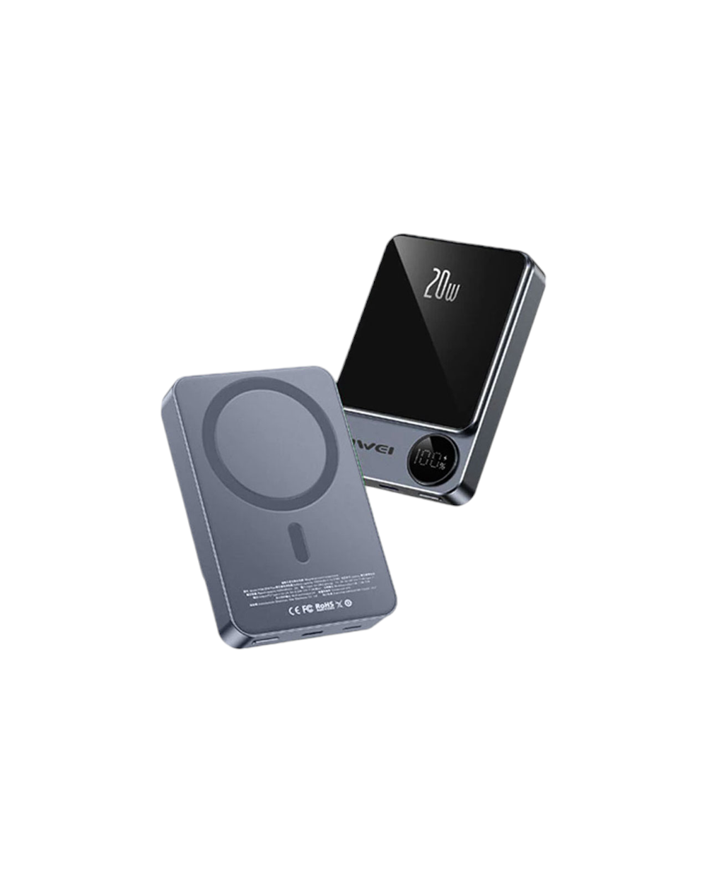 Powerbank μαγνητικής φόρτισης - P39K - 10.000mah - 20W - AWEI - 005500 - Grey