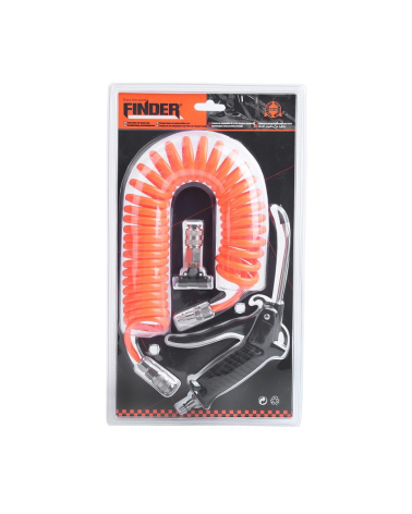 Πιστόλι αέρος με λάστιχο σπιράλ - Φ5mm*5m - Finder