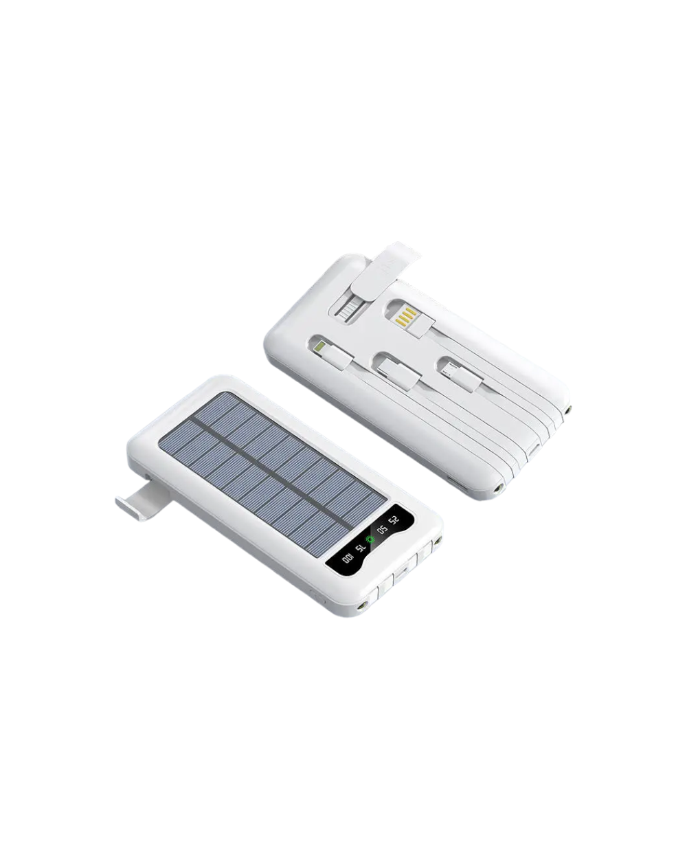 Powerbank με ηλιακό πάνελ - 4in1 - 10.000mah - KJ495 - 810378 - White