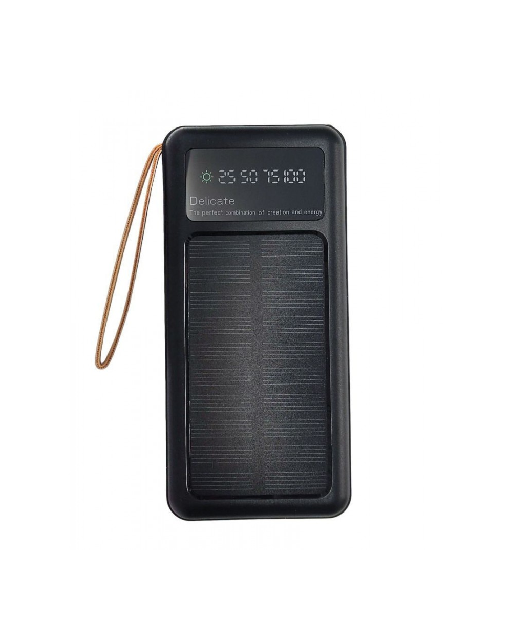 Powerbank με ηλιακό πάνελ - 4in1 - 10.000mah - Y179 - 810385 - Black