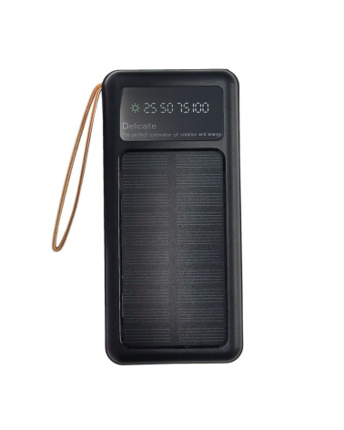Powerbank με ηλιακό πάνελ - 4in1 - 10.000mah - Y179 - 810385 - Black
