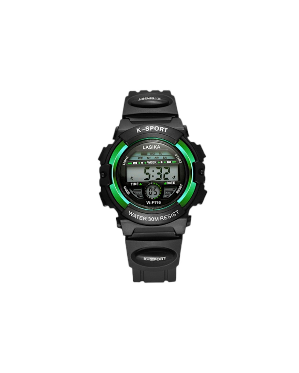 Ψηφιακό ρολόι χειρός - LS116 - Lasika - 817407 - Black/Green