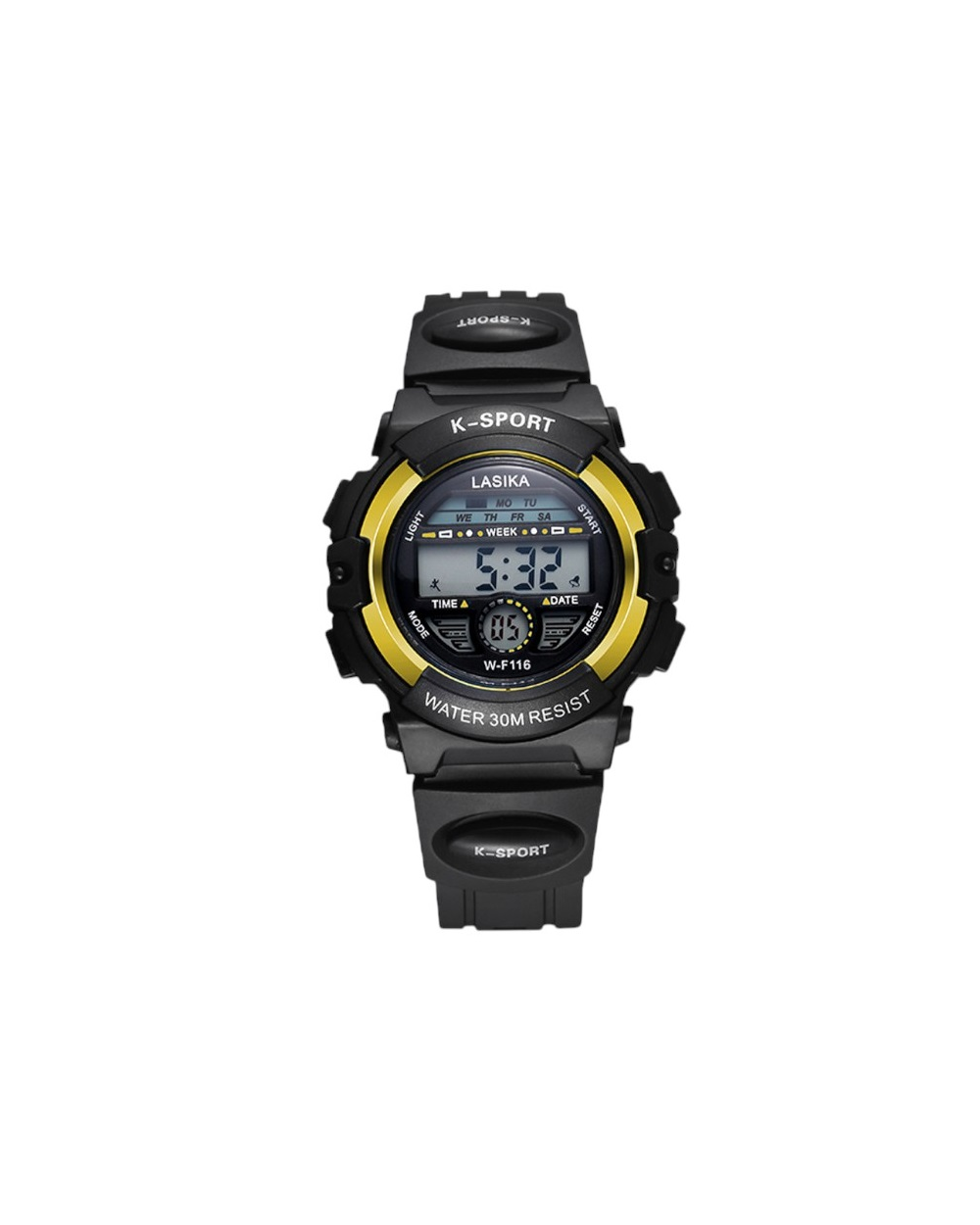 Ψηφιακό ρολόι χειρός - LS116 - Lasika - 817407 - Black/Gold