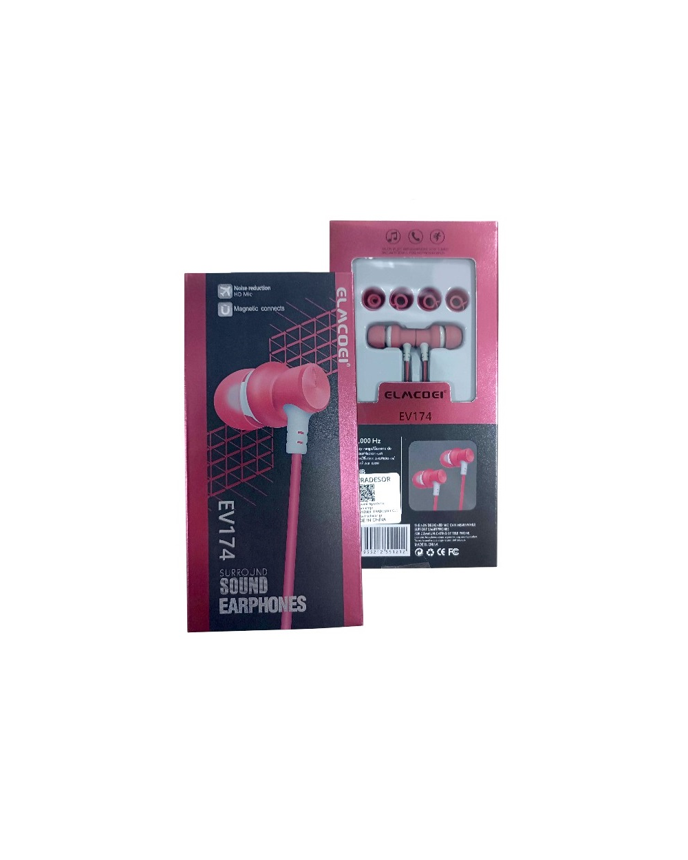 Ενσύρματα ακουστικά - EV-174 - 551212 - Pink