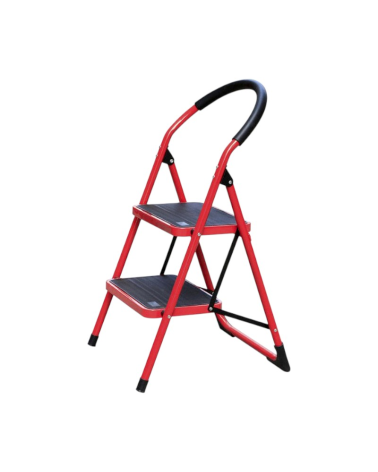 Πτυσσόμενη σκάλα-σκαμπό σιδερένια - 108-2