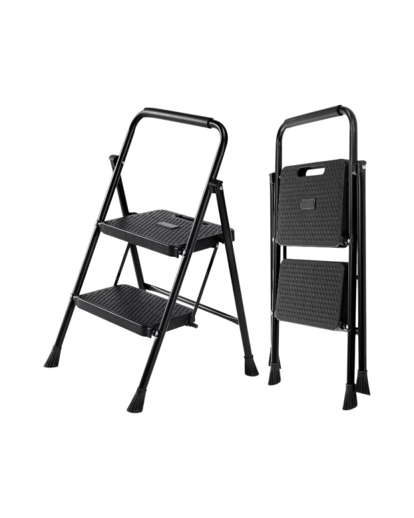 Πτυσσόμενη σκάλα-σκαμπό σιδερένια - 109-2