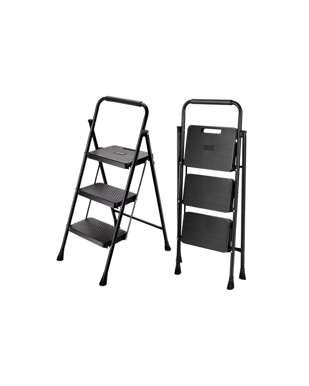 Πτυσσόμενη σκάλα-σκαμπό σιδερένια - 109-3