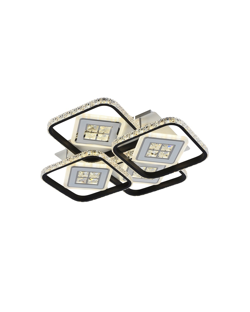 Φωτιστικό οροφής LED - Πλαφονιέρα με Dimmer - 6018-4BK