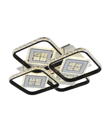 Φωτιστικό οροφής LED - Πλαφονιέρα με Dimmer - 6018-4BK