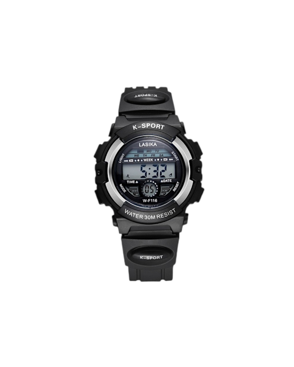 Ψηφιακό ρολόι χειρός - LS116 - Lasika - 817407 - Black/Silver