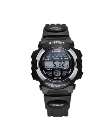 Ψηφιακό ρολόι χειρός - LS116 - Lasika - 817407 - Black/Silver