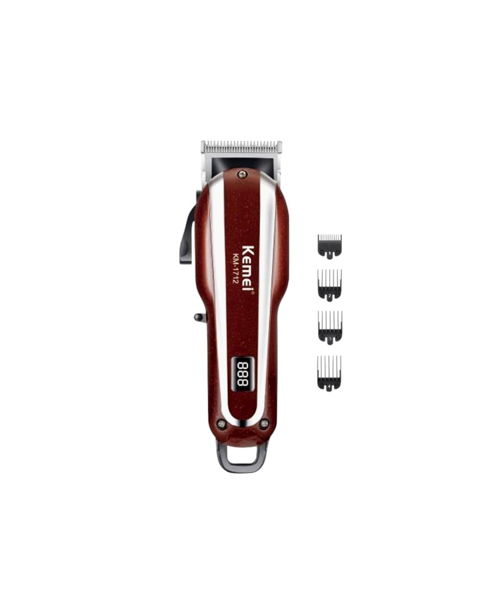 Κουρευτική μηχανή - KM-1712 - Kemei - Red