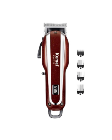 Κουρευτική μηχανή - KM-1712 - Kemei - Red