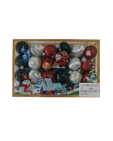 Σετ Χριστουγεννιάτικες μπάλες - 3cm - 24pcs