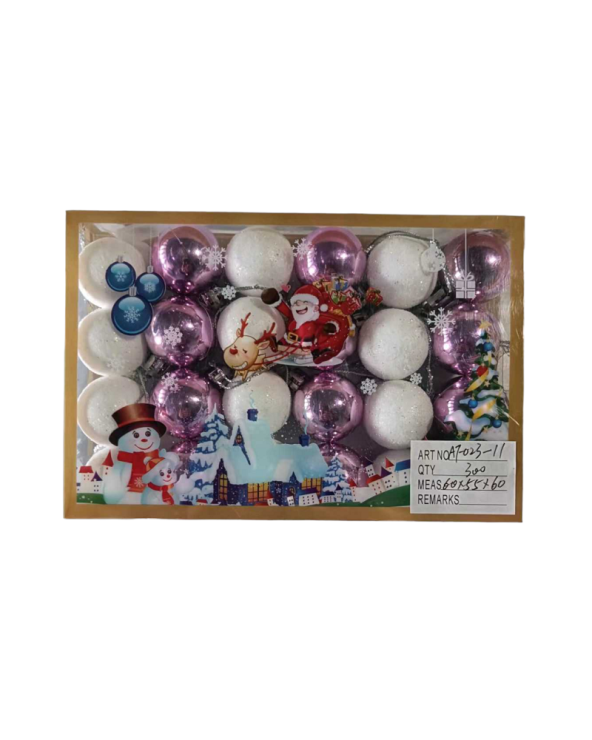 Σετ Χριστουγεννιάτικες μπάλες - 3cm - 24pcs