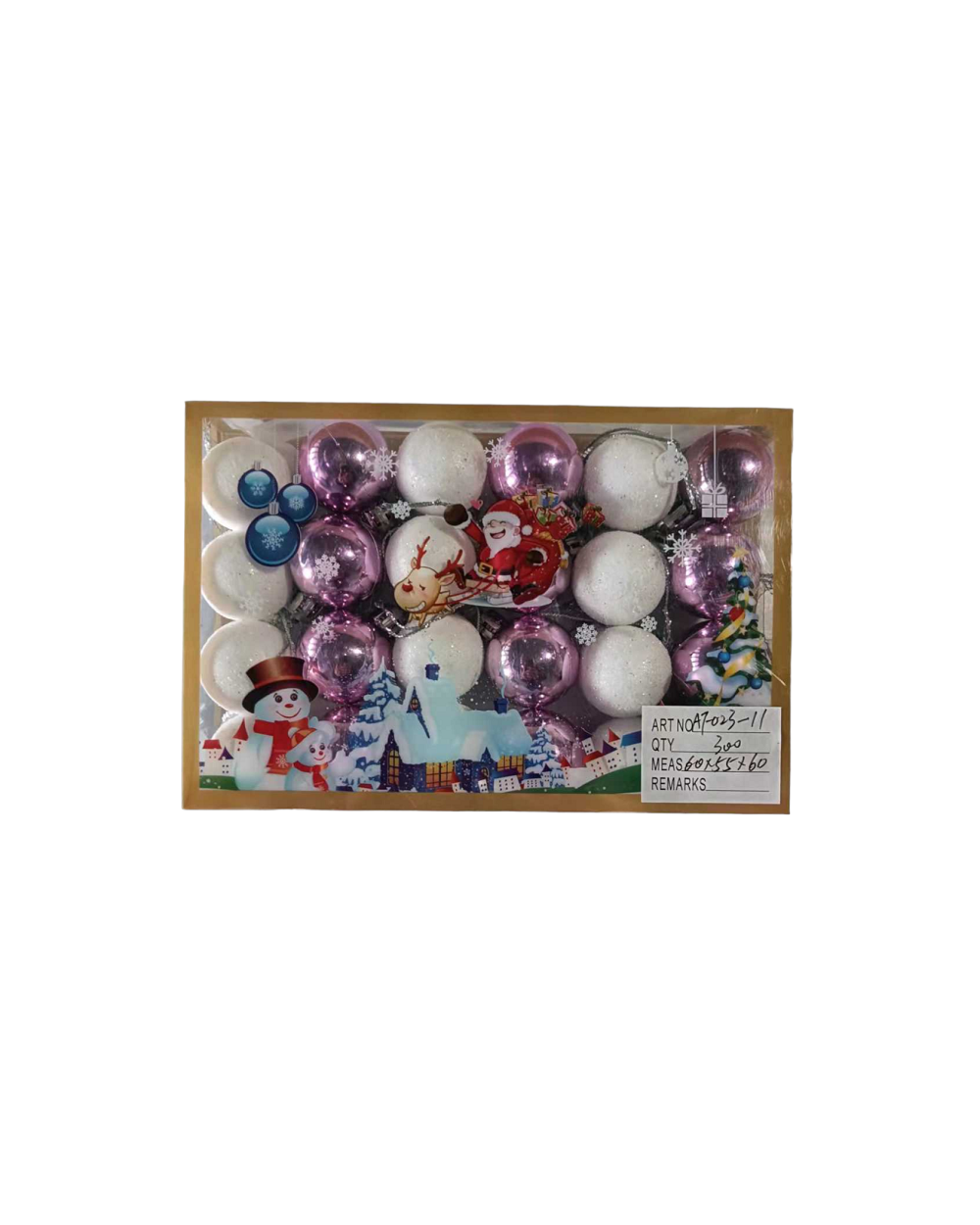 Σετ Χριστουγεννιάτικες μπάλες - 3cm - 24pcs