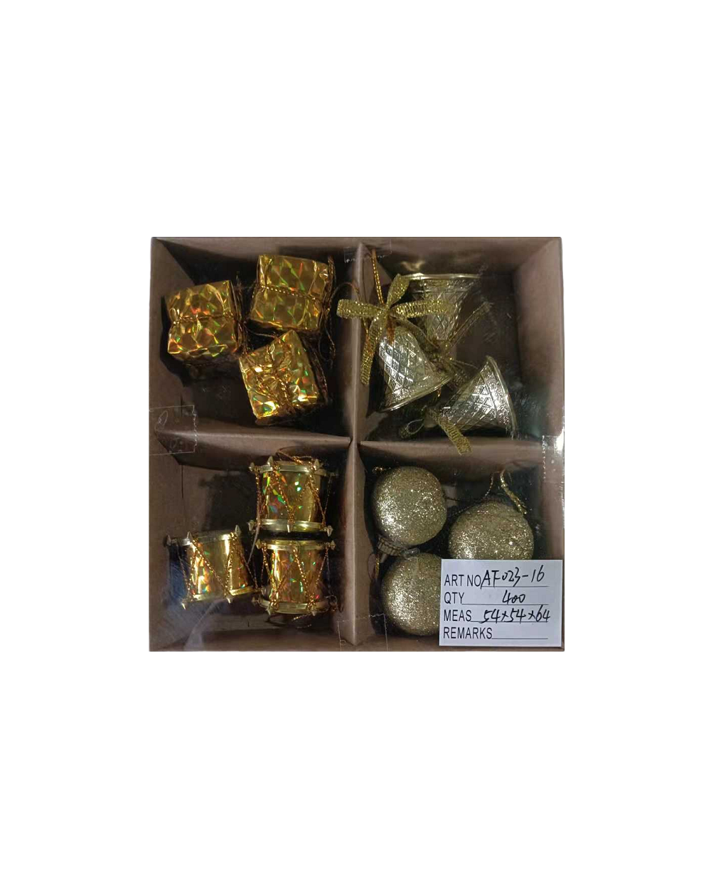 Σετ Χριστουγεννιάτικα στολίδια - 2.5cm - 12pcs