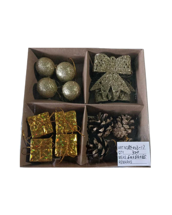 Σετ Χριστουγεννιάτικα στολίδια - 3cm - 16pcs
