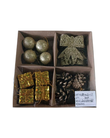 Σετ Χριστουγεννιάτικα στολίδια - 3cm - 16pcs