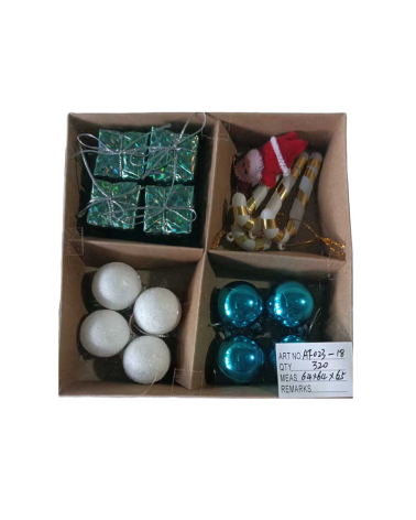Σετ Χριστουγεννιάτικα στολίδια - 3cm - 16pcs