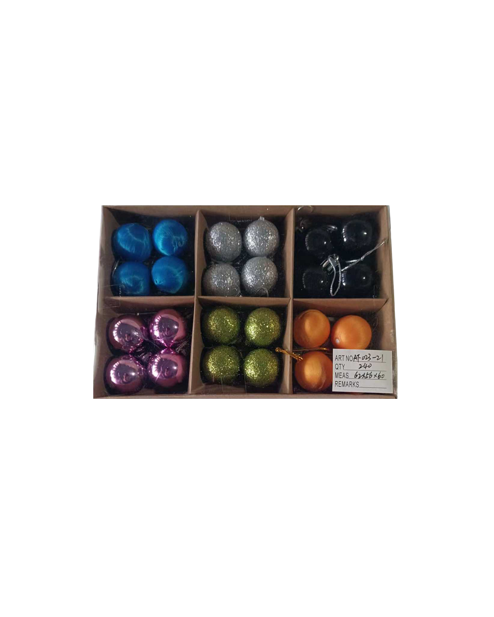 Σετ Χριστουγεννιάτικες μπάλες - 3cm - 24pcs